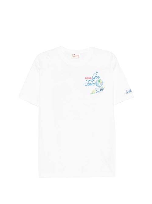 T-shirt uomo MC2 Saint Barth Portland bianca con stampa MC2 SAINT BARTH | PORTLAND07976L